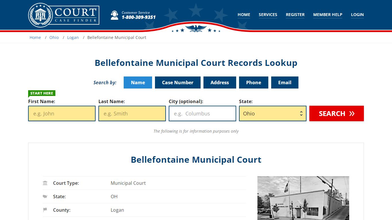 Bellefontaine Municipal Court Records Lookup - CourtCaseFinder.com