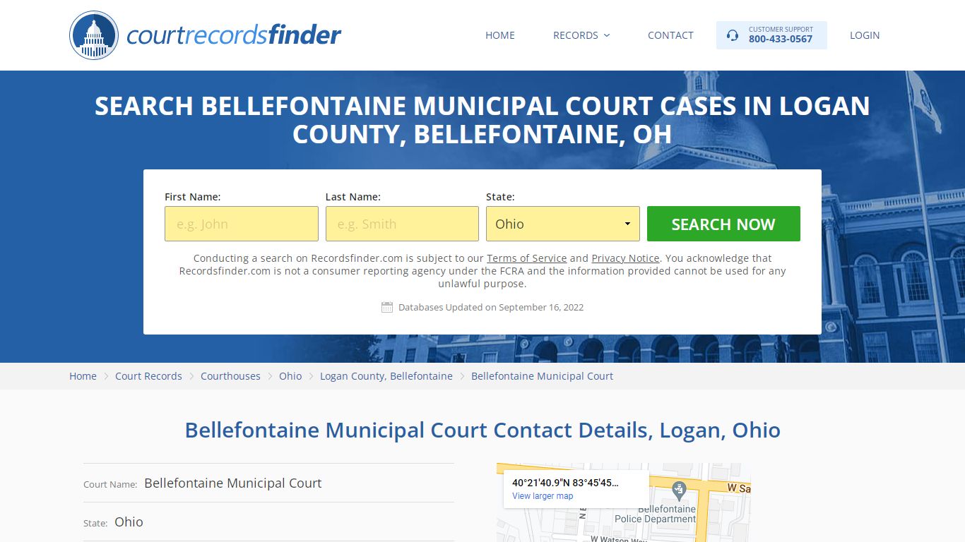 Bellefontaine Municipal Court Case Search - RecordsFinder